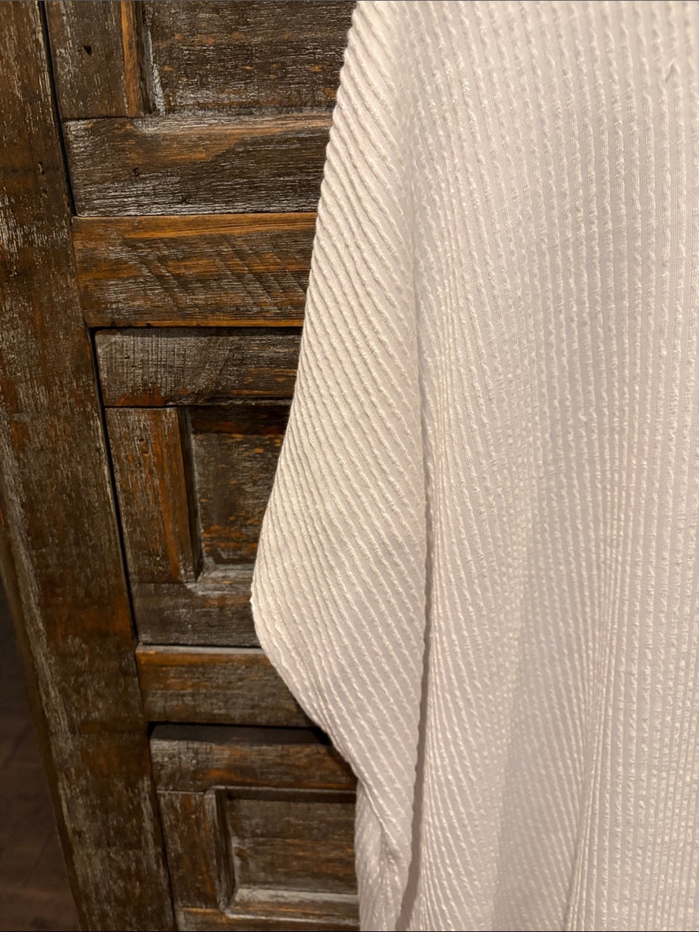 Zenana Outfitters White Ribbed Crewneck Long Sleeve Pullover - Picture 2 of 6